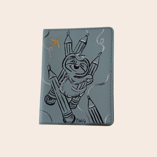 Pochette Papier et Passeport Paresseux