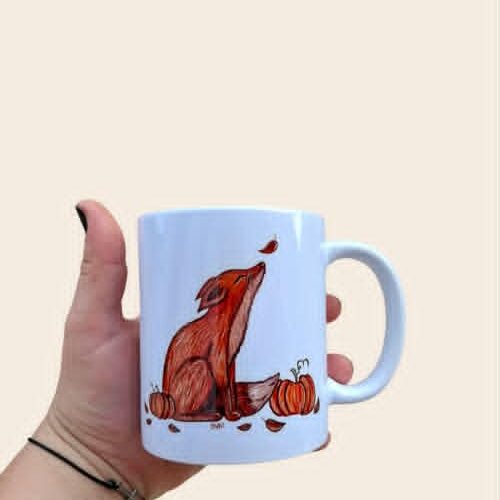 Mug Renard et Citrouilles