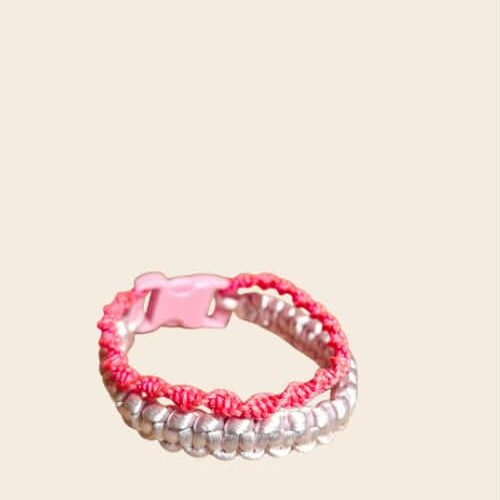 Bracelet en macramé 2 en 1